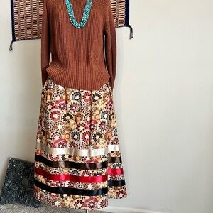 Colorful Traditional Basket Ribbon Skirt